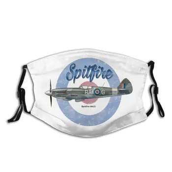 

Spitfire Mk21 Non-Disposable Mouth Face Mask with Filter Fighter Plane WW2 Dustproof Mask Respirator Mouth Muffle
