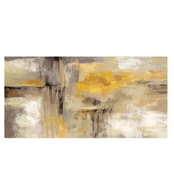 

70x140cm Gold Abstract Oil painting on Canvas Scandinavian Posters and Prints Wall Art Picture for Living Room Home Decoration