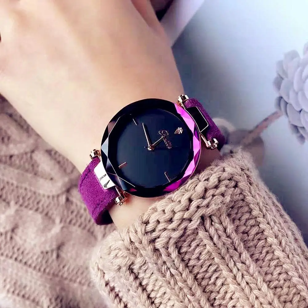 

2020 New Arrival France Chic Popular Quartz Watch For Women Simple Roma Dial Rope Strap Watch For Student