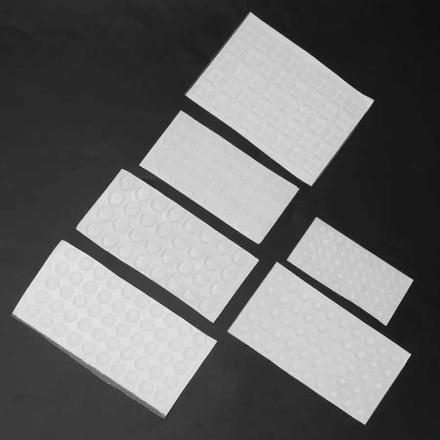 

6Pcs Rubber Feet Pads Self-Adhesive Transparent Wear-Resistant Anti-Slip Household Drawer Rubber Feet Pad Furniture Accessories