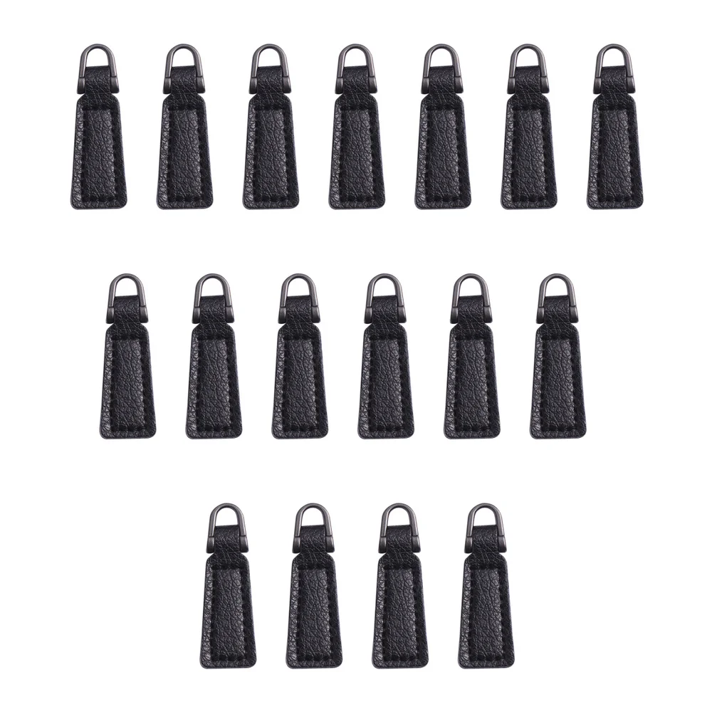 20PCS Zipper Pullers DIY Luggage Clothing Accessories PU Zipper Pulls
