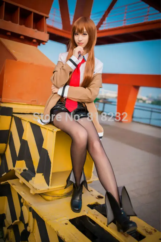 Steins Gate Makise Kurisu Uniform Cosplay Costume - Anime Outfits Customize 9