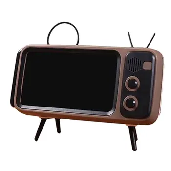 

Retro TV Wireless Speaker Mobile Phone Bracket Amplifier PTH800 Plastic High Fidelity Sound Quality Binge-Watching