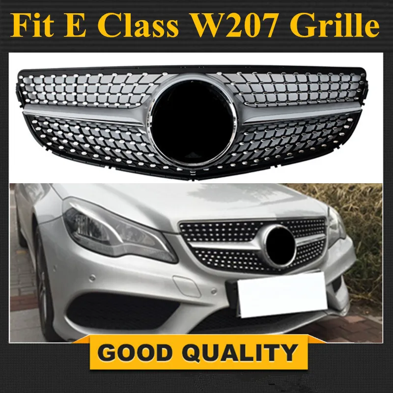 W207 Facelift Diamonds Grill Front Bumper Grille for Mercedes E Class 2-door Coupe Cabriolet 2014 - 2017 E250 E300 E350 E550 W207 Facelift Diamonds Grill Front Bumper Grille for Mercedes E Class 2-door Coupe Cabriolet 2014 - 2017 E250 E300 E350 E550