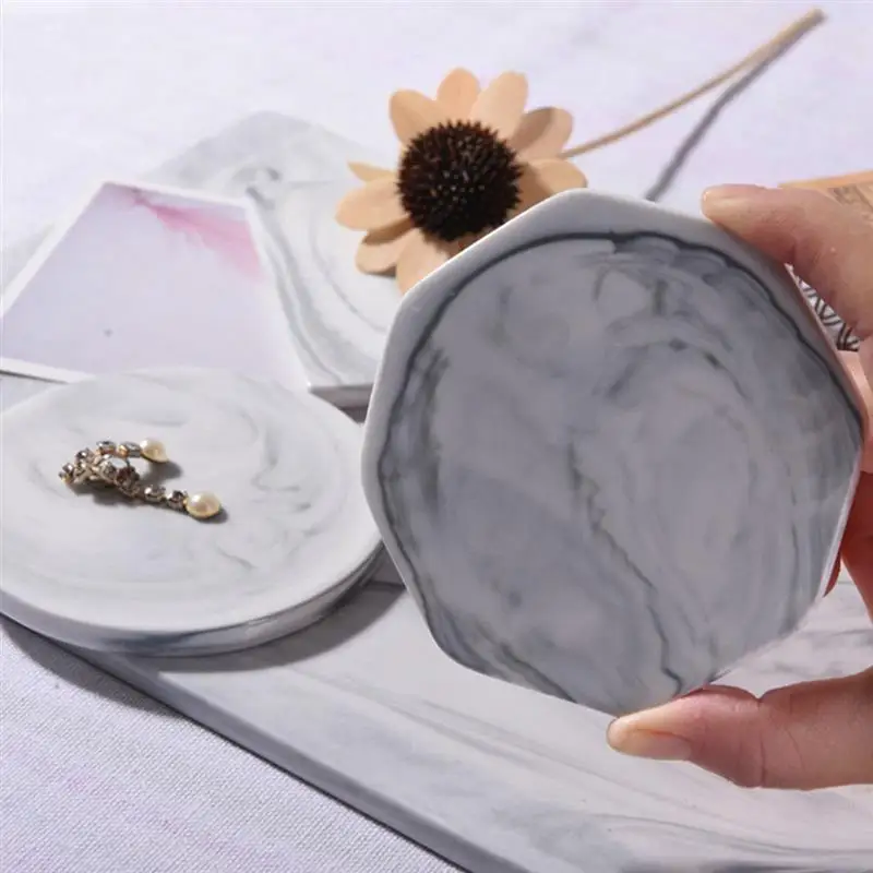 3 шт. модный коврик для чашки Trivet коврик керамический круглый квадратный восьмиугольный пусковая площадка Подставка под горячее Подставка под кружку аксессуары для воды