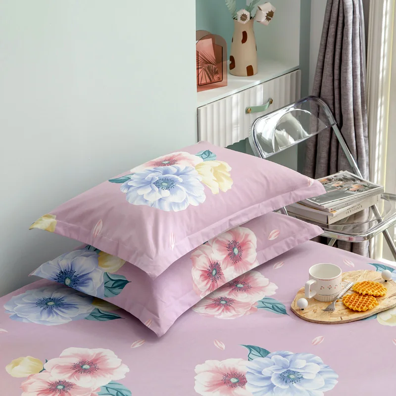 2022 New Product 1pc 100 Cotton Super Soft Printed Pillowcase Home