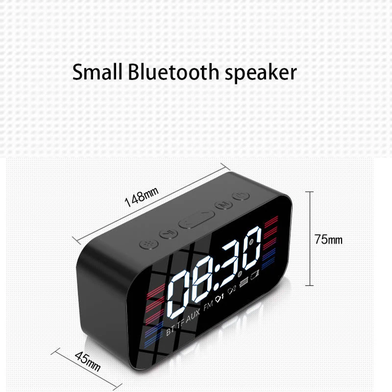 Беспроводной Bluetooth динамик домашний открытый мини высокой громкости будильник сабвуфер динамик CC155