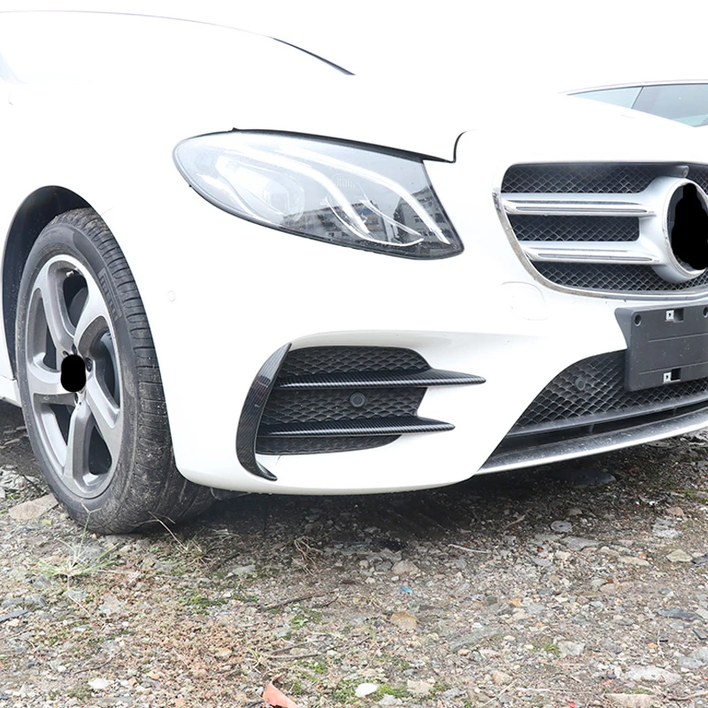 Автомобильная наклейка из углеродного волокна для Mercedes W213 передний бампер