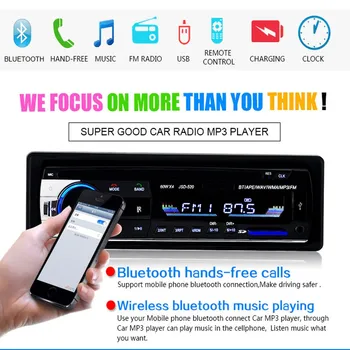 

AMPrime Bluetooth Autoradio Car Stereo Radio FM Aux Input Receiver SD USB JSD-520 12V In-dash 1 din Car MP3 Multimedia Player