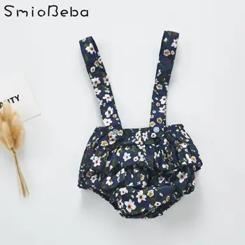 

Newborn Baby Girls Summer Floral Rompers Strapless Sweet One Piece Leisure And Lovely Cute Lace Print Trendy Kids Jumpsuits 0-3Y