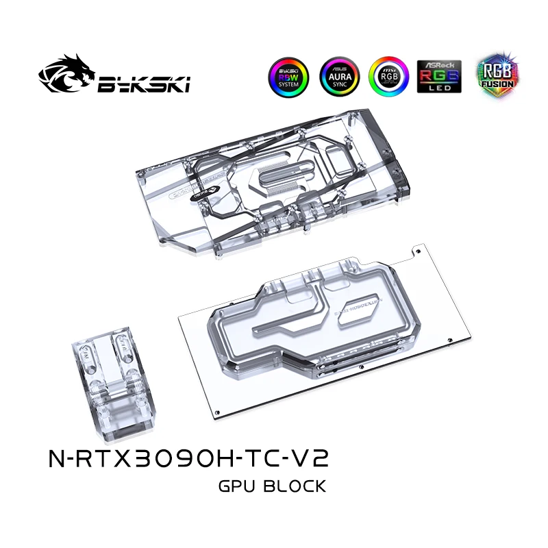 Bykski N-RTX3090H-TC-V2 PC water cooling GPU cooler Water