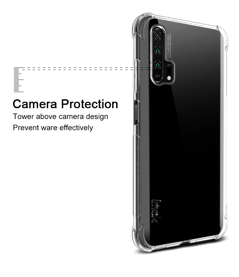 Подушка безопасности для huawei Nova 5t Honor 20 Honor 20 Pro 20Pro чехол IMAK мягкие ТПУ Силиконовые чехлы Силиконовая задняя крышка силиконовые полные чехлы