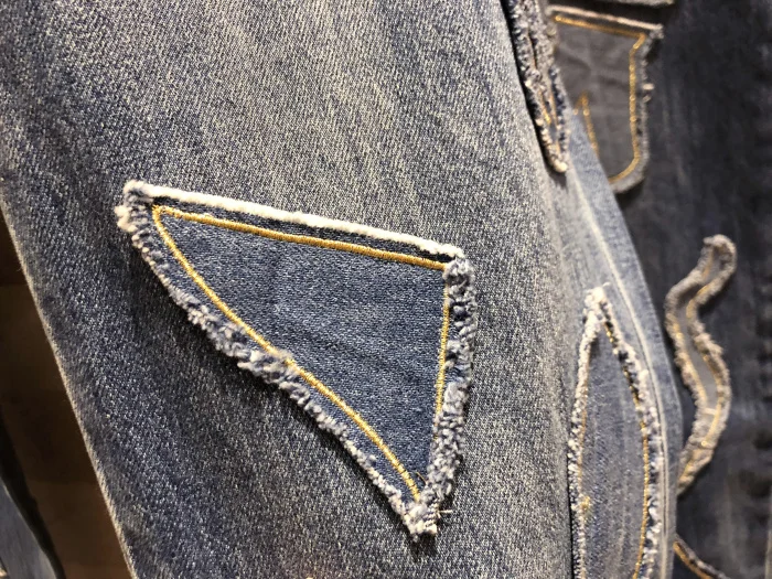 Casual women's jeans patch trousers women's high street straight jeans high quality women's clothing