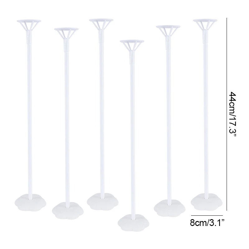 6pcs Balloon Stand Base Balloon Holder Column Support for Adult Kids Birthday Party Wedding Table Decoration Baby Shower Favors