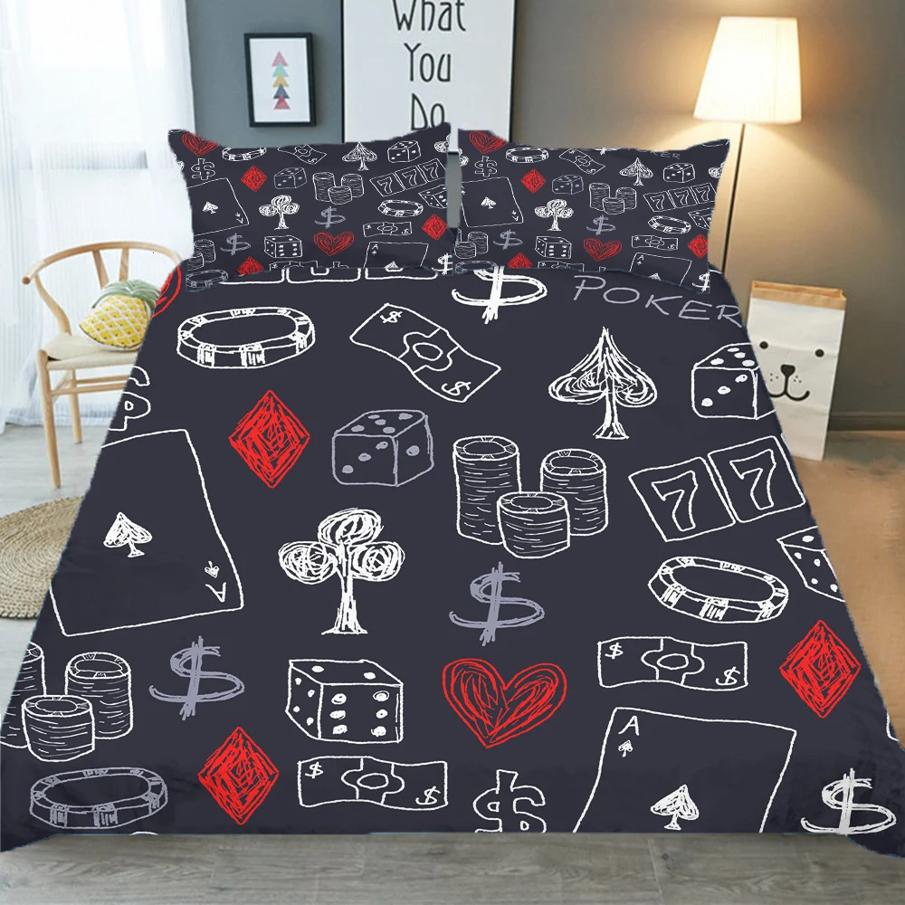 

Bed Coverlet 3D Black Tarot Printed Duvet Cover Set Home Textiles with Pillowcase for Adult King Queen Singe Size
