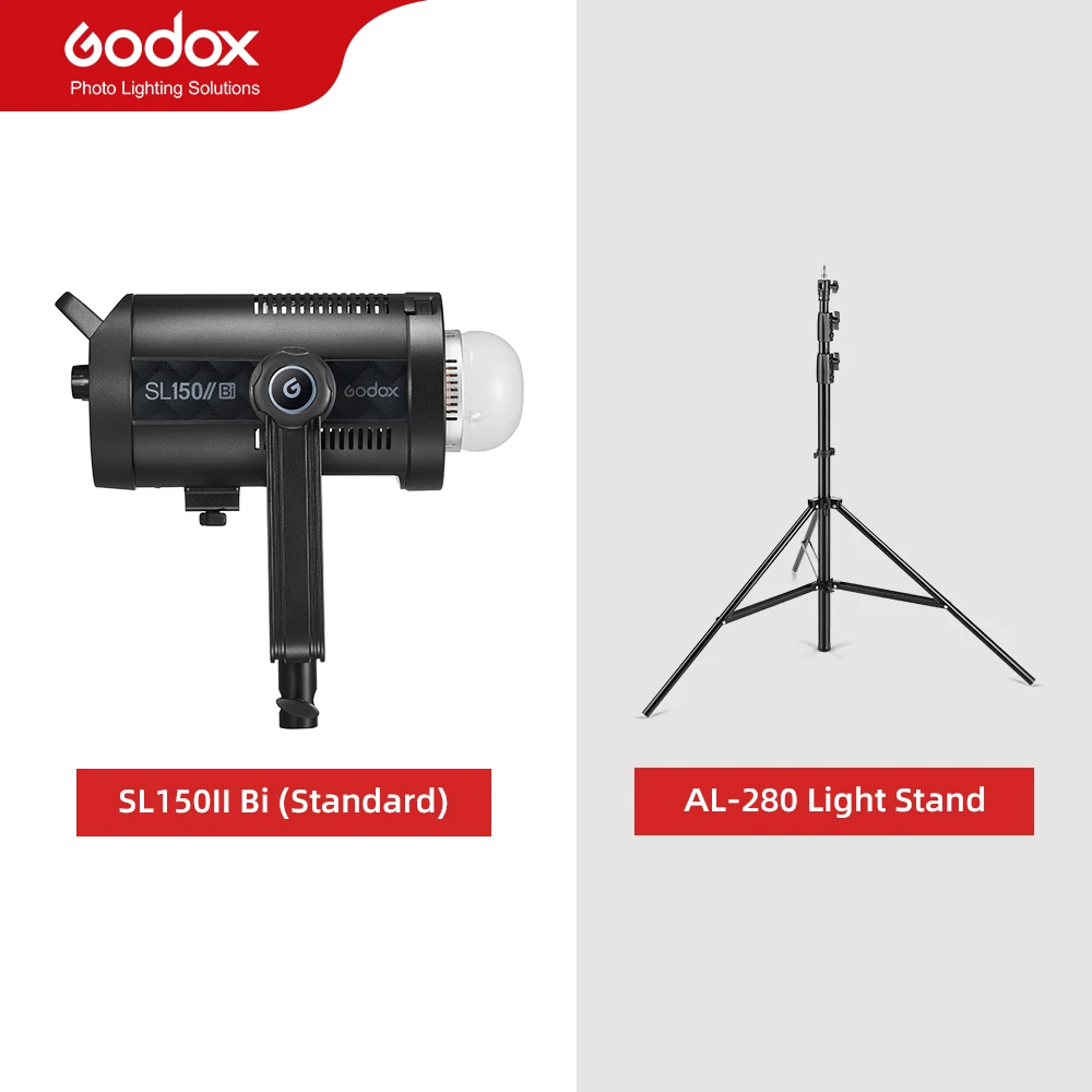 Godox SL150II Bi 150W 2800-6500K Bi-Color LED Video Light for Live