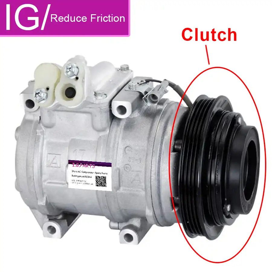 For 10pa17c Compressor Ac Toyota Land Cruiser Prado Vzj95r 3 4 1996 2002 447100 8340 4471008340 Clutch Diameter 135mm Pulley 4pk A C Compressor Clutch Aliexpress