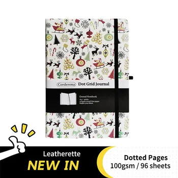 

Christmas A5 Dotted Journal Hard Cover 100gsm Dot Grid Bullet Notebook Travel Planner Diary