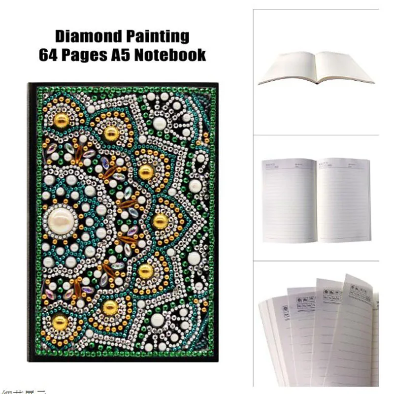 

Diamond Painting Cross stitch Accessories Mandala Notebook Special Shaped Diary Book Diamond Embroidery Tool A5 Mosaic Gift A11