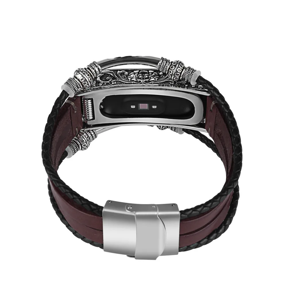 HIPERDEAL Ретро ремешок для наручных часов Сменный кожаный ремешок, браслет+ металлический корпус для Xiaomi Mi Band 4 браслета Jy16