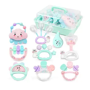 

1 Set Baby Teether Toy Funny Hand Rattle Teether Toy for Baby Toddler Child Kids
