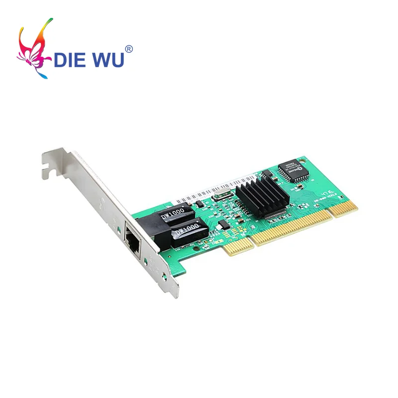 DIEWU RTL8169 10/100/1000 Мбит/с PCI бездисковой сетевые карты RJ45 порт lan карта для ПК