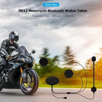 

Bluetooth Moto Helmet Intercom Headset DK12 Wireless Handsfree Stereo Earphone Easily Carrying Lightweight Earphone Part
