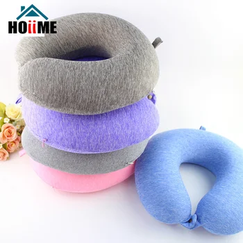 

U Shaped Neck Pillow Memory Foam Comfortable Sleeping Travel Pillow For Airplane Car Neck Support Travel Pillows Soft For Kids