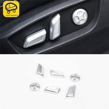 

CARMANGO for Audi Q7 4M 2016 2017 2018 Car Styling Seat Adjustment Switch Button Cover Trim Frame Sticker Interior Accessories