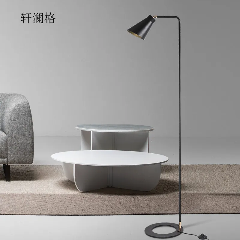 

Northern European-Style Living Room Bedroom Bedside Cool Iron Art Floor Lamp Post-modern Creative Iron Art LED Library Floor Lam