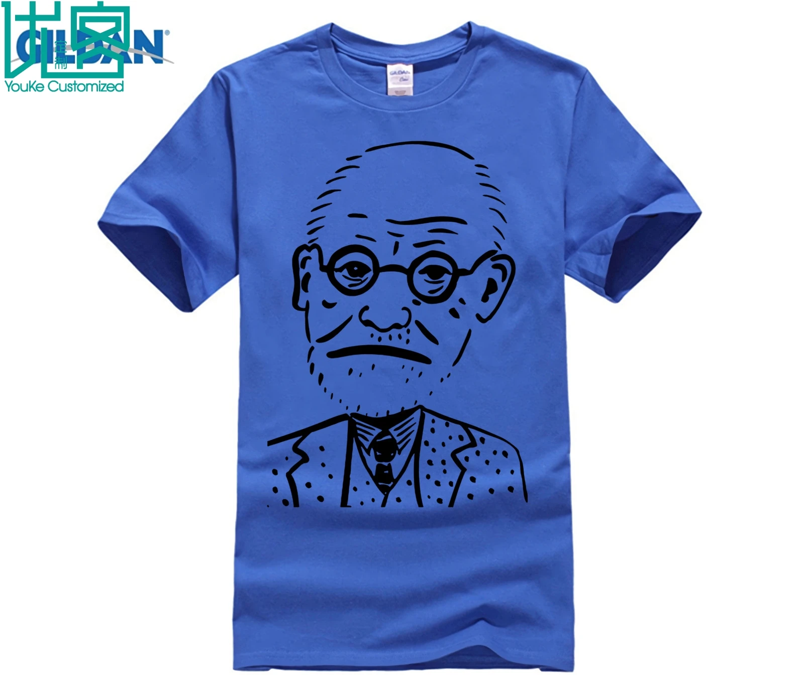 Мужская футболка-zigmund Freud-Psychology-Caricature | одежда
