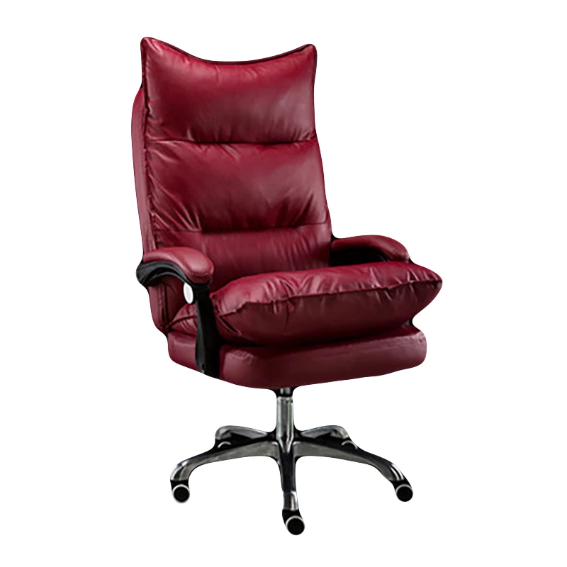  Top Soft Boss Office Poltrona Gaming Massage Chair Double Cushion Armchair Synthetic Leather Can Li