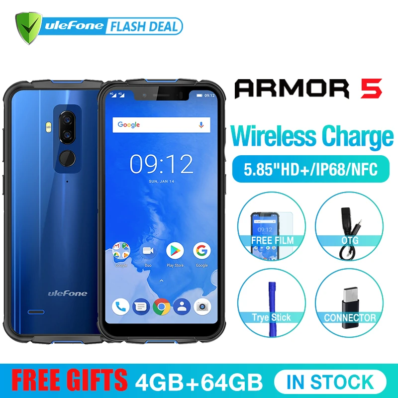 Ulefone Armor 5 водонепроницаемый смартфон с дюймовым дисплеем восьмиядерным