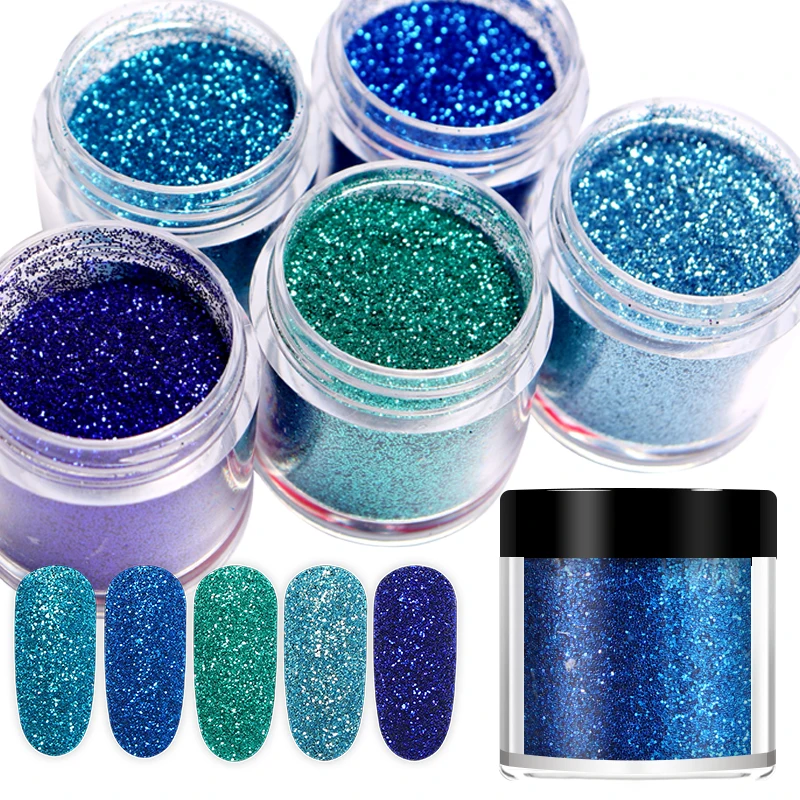 Rikonka 10g Gradient Shiny Nail Powder Nails Art Glitter Sequins Chrome  Pigment Sugar Dust Gel Polish Manicure Decorations Tips - Nail Glitter -  AliExpress