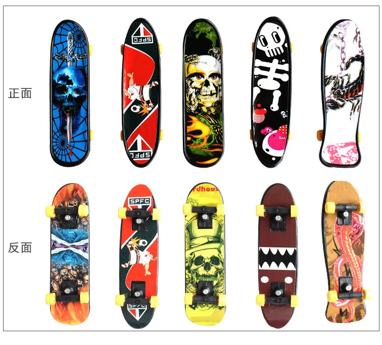 Children's Educational Toys Creative Fingertip Movement Finger board Mini Skateboard Alloy Skate Boarding Random Col |