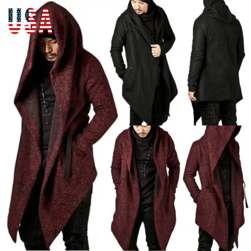 

2019 New Winter Wool Coat Men Leisure Long Sections Woolen Coats Men's Pure Color Casual Fashion Jackets / Casual Men Overcoat