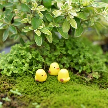 Смола цыпленок фигурка миниатюрный орнамент кукла игрушка кукольный домик бонсай Декор Желтый 72XF