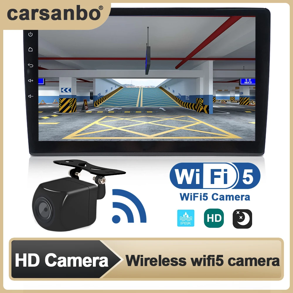 Wireless Wifi5 Rear View Camera HD Night Vision Waterproof Reversing