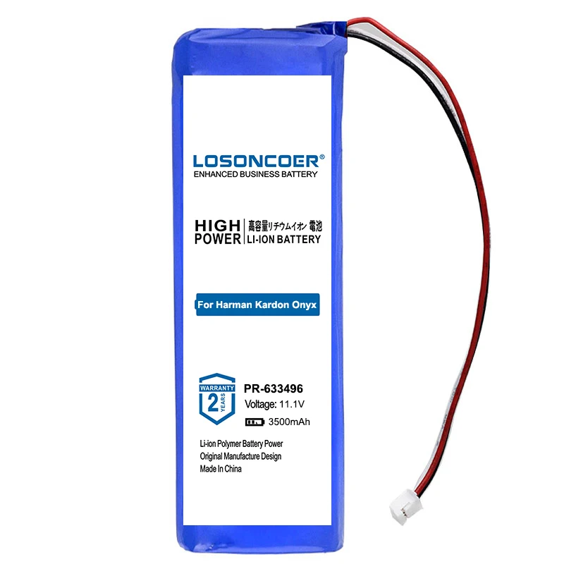 LOSONCOER 3500 мАч PR-633496 сменная батарея для Harman Kardon Onyx PR-633496 Бесплатные инструменты