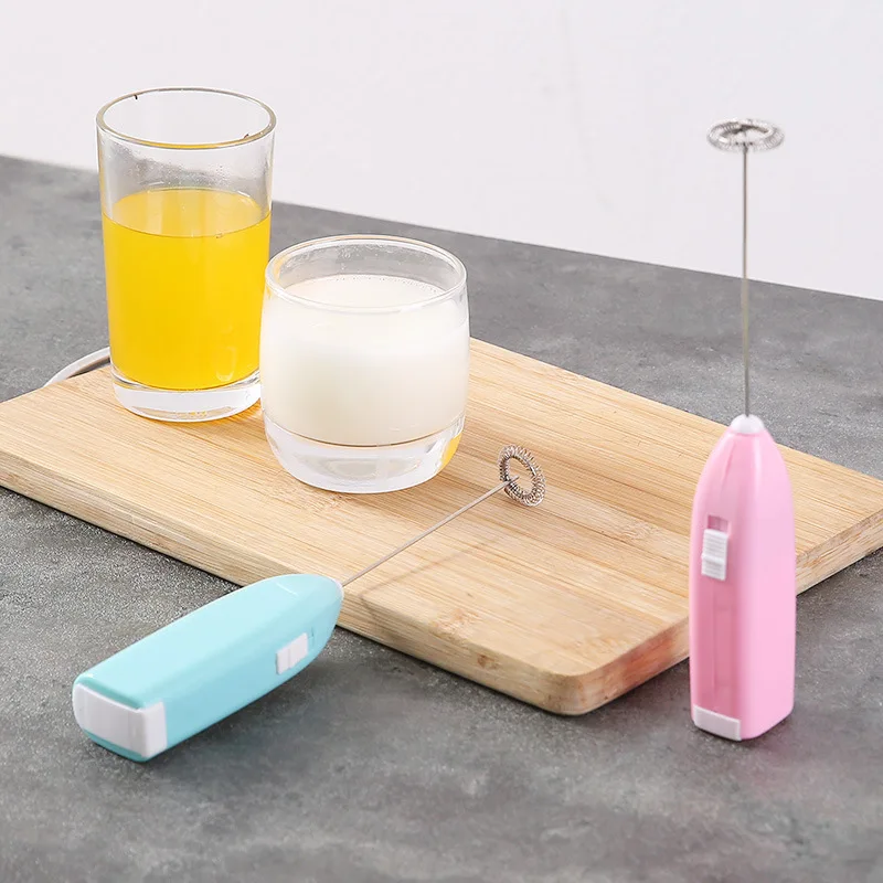 

1Pc Milk Drink Coffee Whisk Mixer Electric Egg Beater Frother Foamer Mini Handle Stirrer Practical Kitchen Cooking Tool
