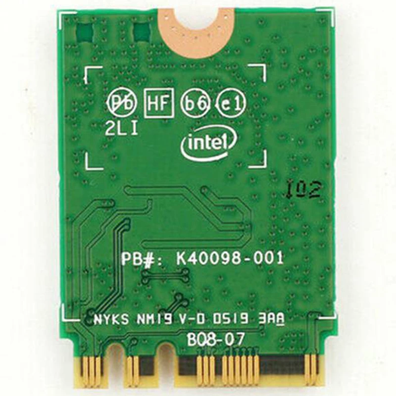 Двухдиапазонная 2400 Мбит/с Беспроводная AX200NGW NGFF M.2 Bluetooth 5,0 Wifi сетевая карта 2,4 г/5 г 802.11Ac/Ax для Intel AX200(с адаптером