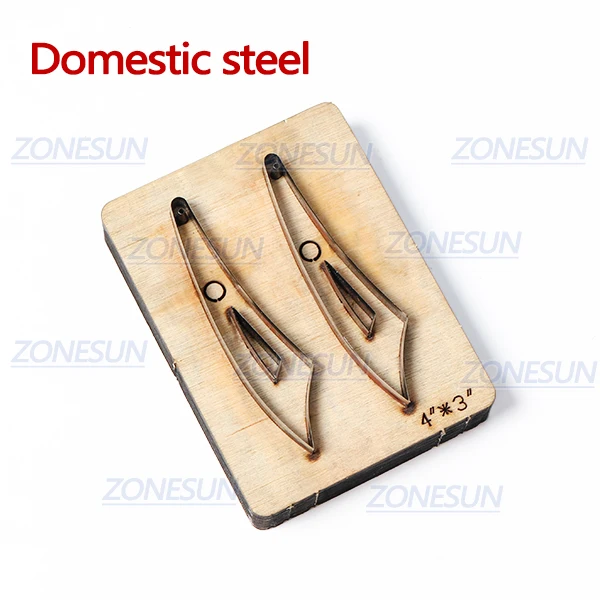 ZONESUN H2 DIY Custom Cutter кожаные серьги для резки высечки кожи серьги для стального правила высечки машины пресс-инструменты - Цвет: Japanese steel