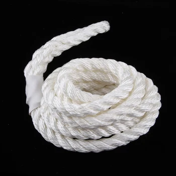 

White Double Braid 3/8 INCH X 6.5 FT Boat BUMPER FENDER LINES Marine Docking Rope