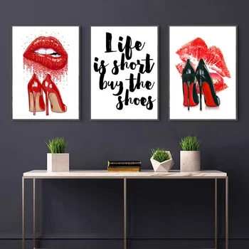 

Fashion Red Lip Diamond Painting Full Drill 5D DIY Diamond Embroidery Cross Stitch Makeup Home Living Room Decor