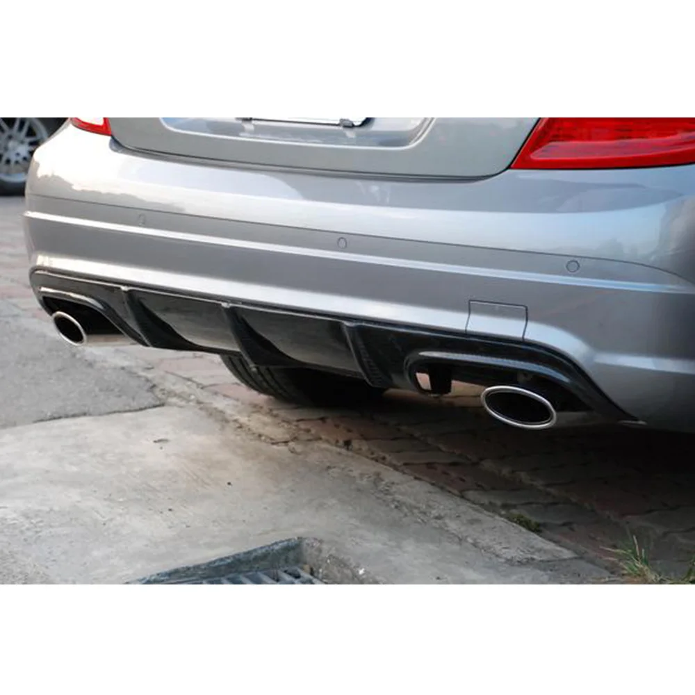 Задний бампер диффузор спойлер для Mercedes-Benz C Class W204 C63 AMG 2009-2011 углеродное волокно/FRP автомобиль-Стайлинг