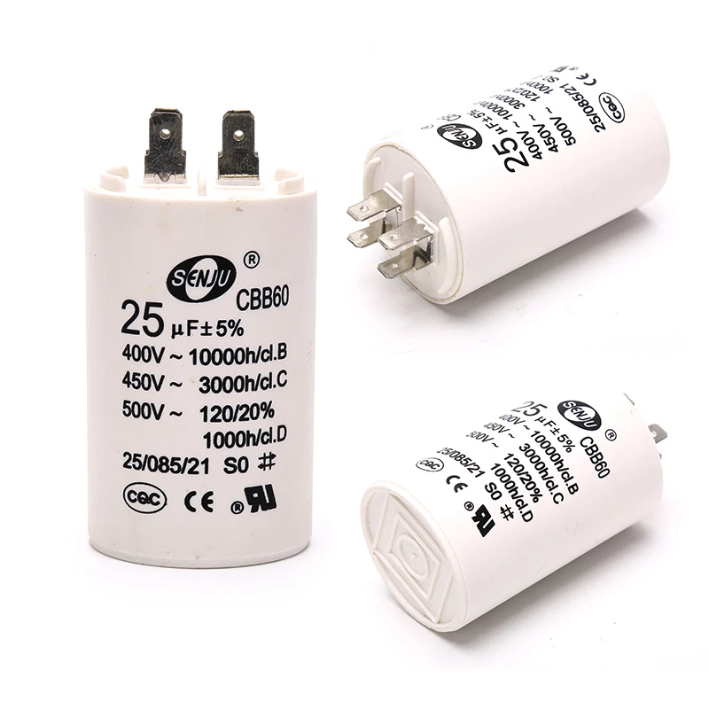 Condensador de Motor acondicionado CBB60 AC450V 25UF compresor para - AliExpress
