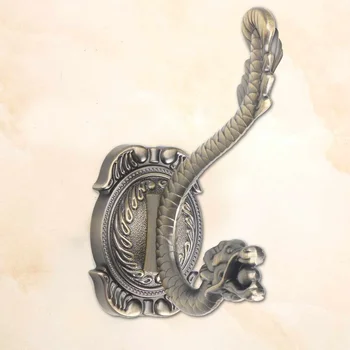 

New Chinese Dragon Style Clothes Hook Hangers Vintage Bronze Wall Hook Rustic Key Coat Bag Hat Hanger Rustic Robe Hooks Wall Han