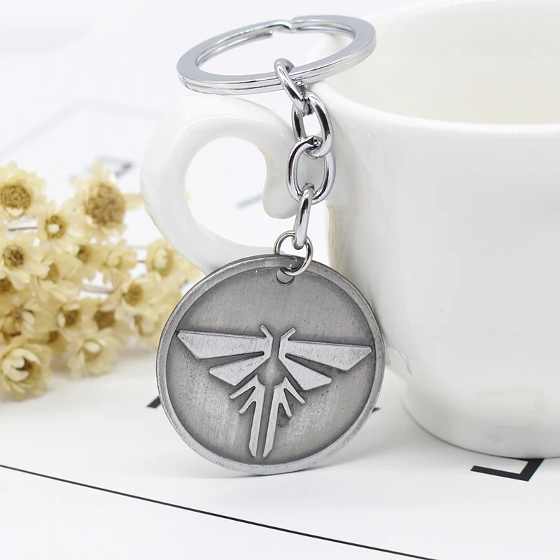 The Last Of Us 2 Keychain Firefly Letter Dogtag Joel Ellie Vintage Retro Antique Pewter Keyring Key Chain Ring key rings game keychain key chains
