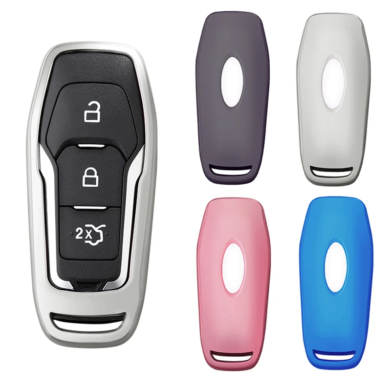 

The TPU Car Smart Remote Key Case Automobile Protective Keys Skin Shell Cover For Ford Edge Mondeo Mustang Accessories Goods
