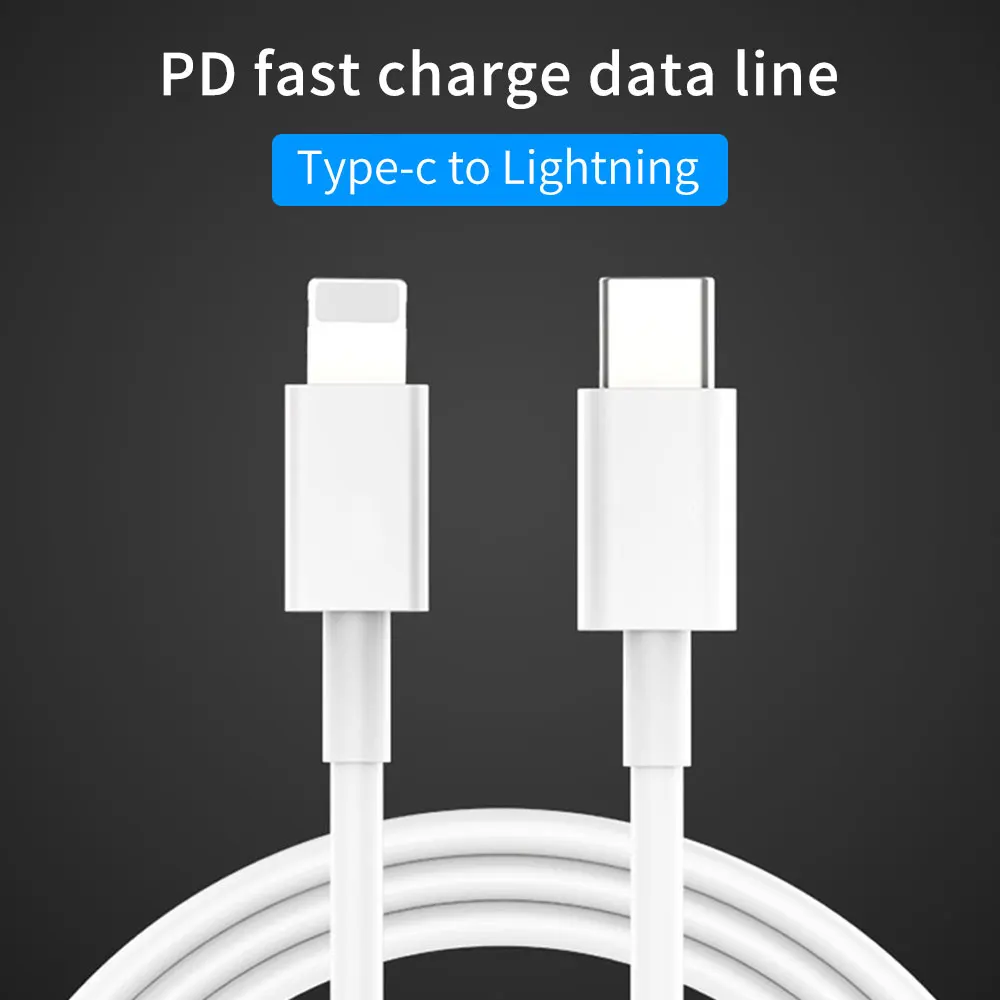 KISSCASE 1,2 м usb type C кабель для освещения для iPhone 11 Pro Max X XS Max XR 7 8 18 Вт PD кабель для быстрой зарядки USB C кабель для передачи данных